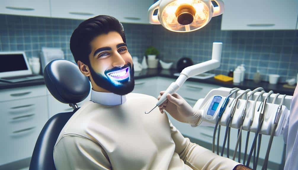 accelerates teeth whitening process