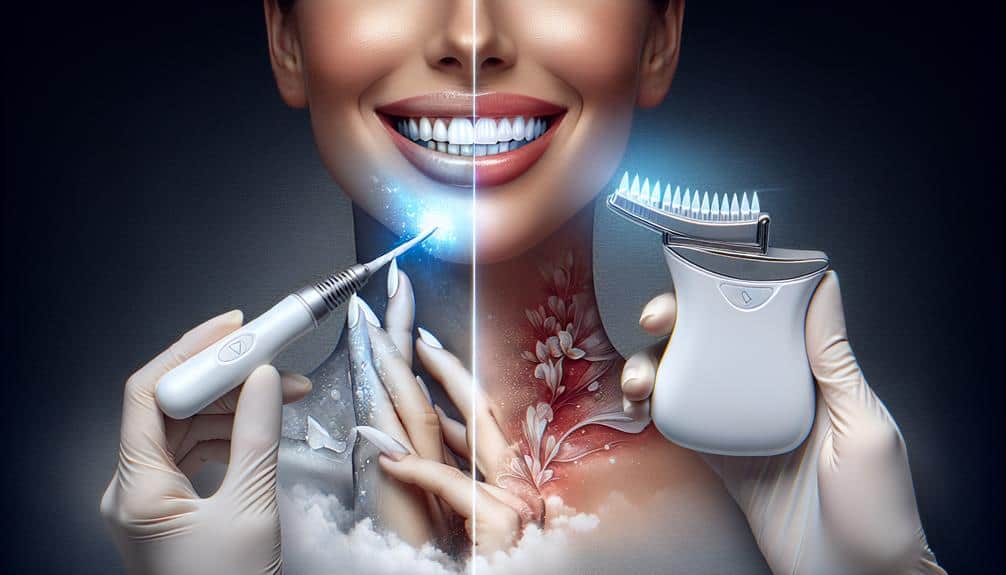 brightening teeth with led