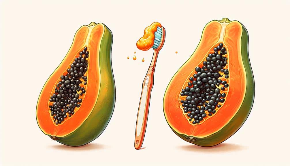 papaya enzyme teeth whitening