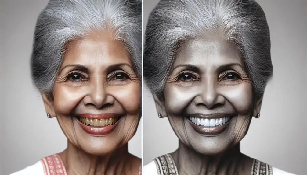professional whitening for aging