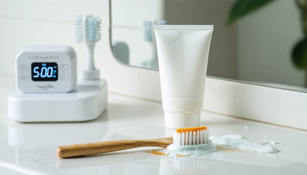 avoid aggressive brushing techniques