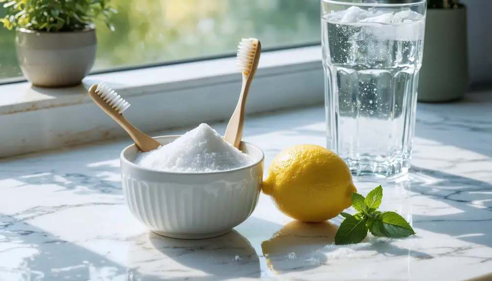 baking soda teeth whitening methods