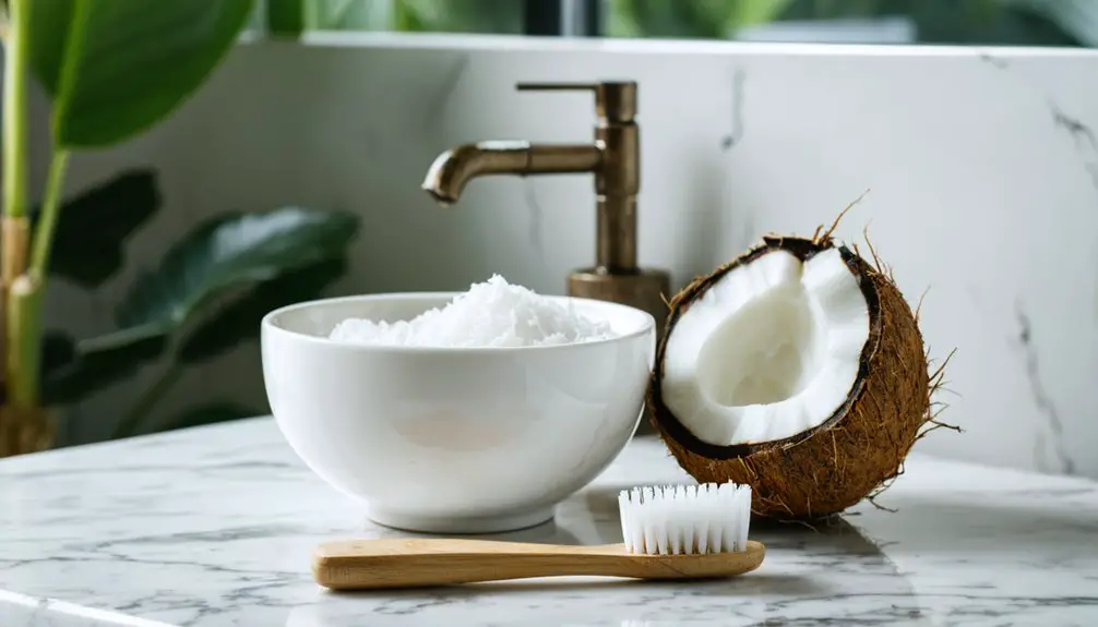 coconut oil teeth whitening tips