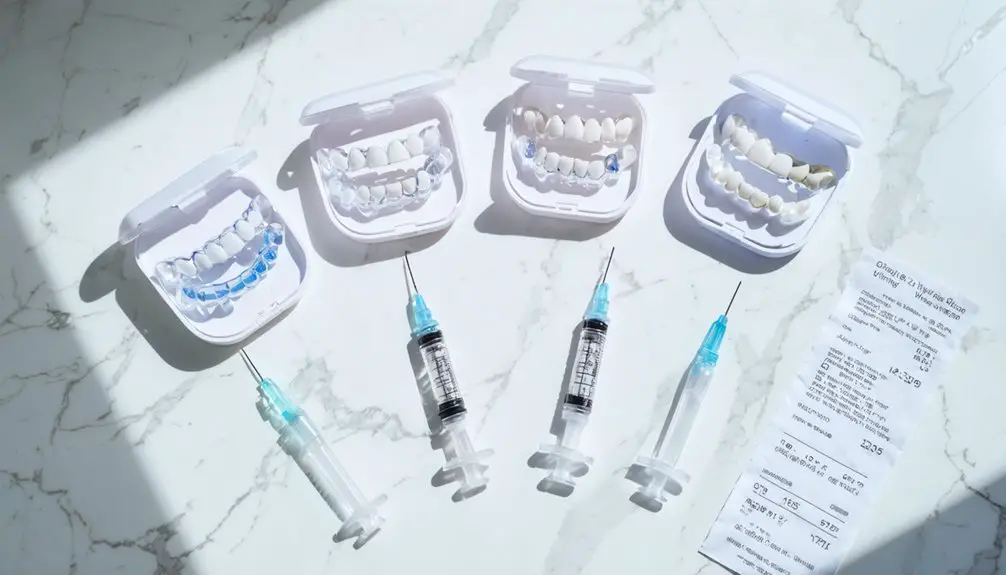 cost comparison for whitening