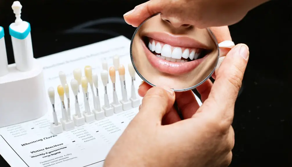 monitor whitening treatment progress