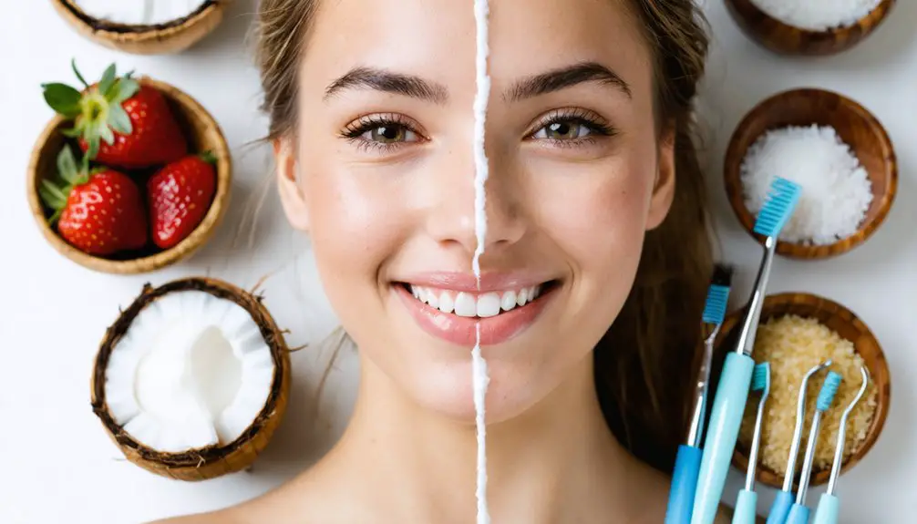 natural vs clinical whitening