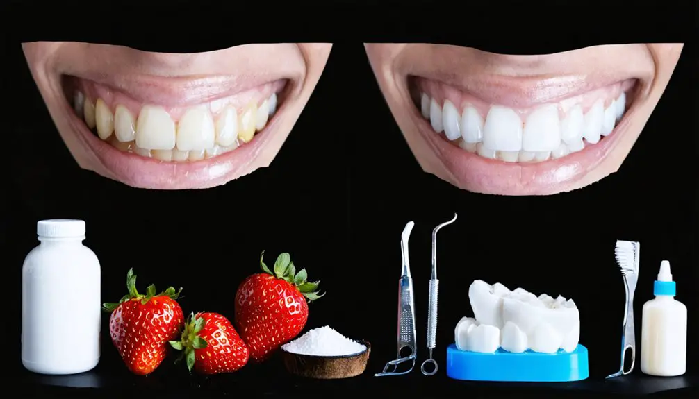 professional dental whitening needed