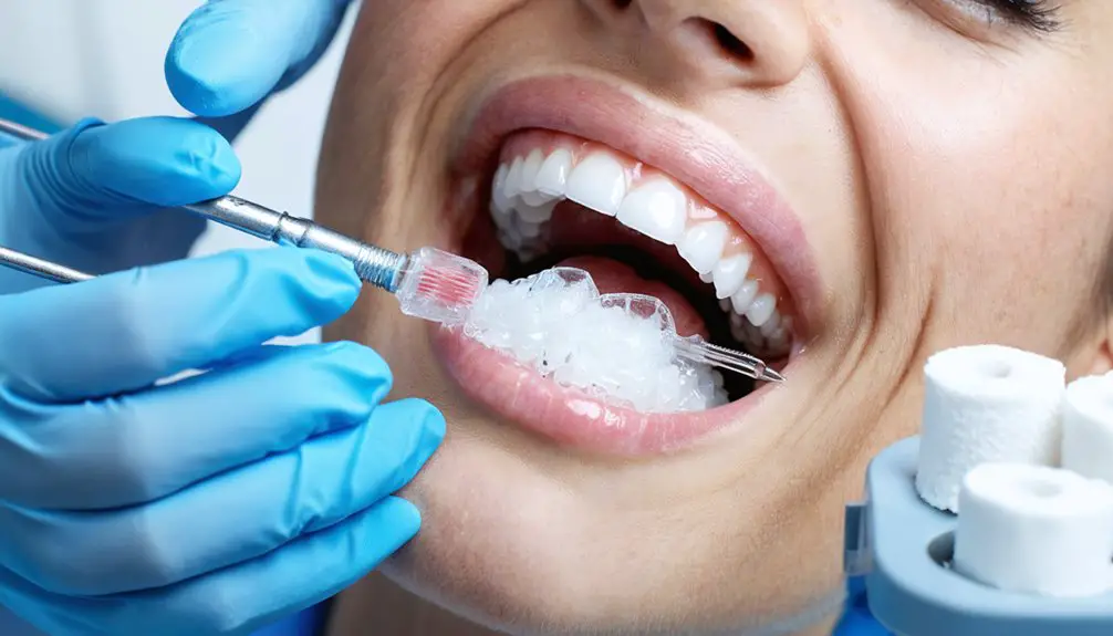 rinse and fluoride application