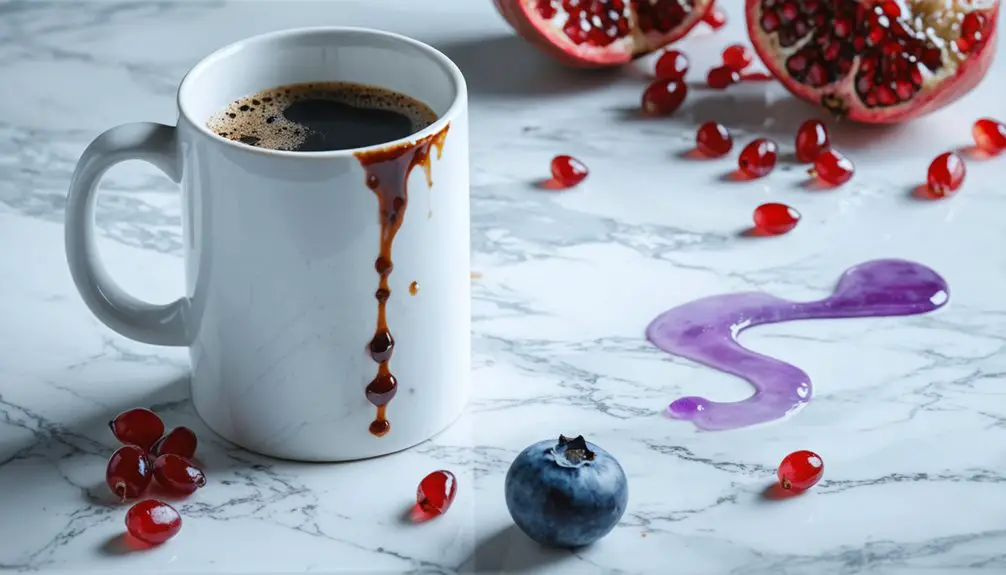 staining foods and whitening solutions