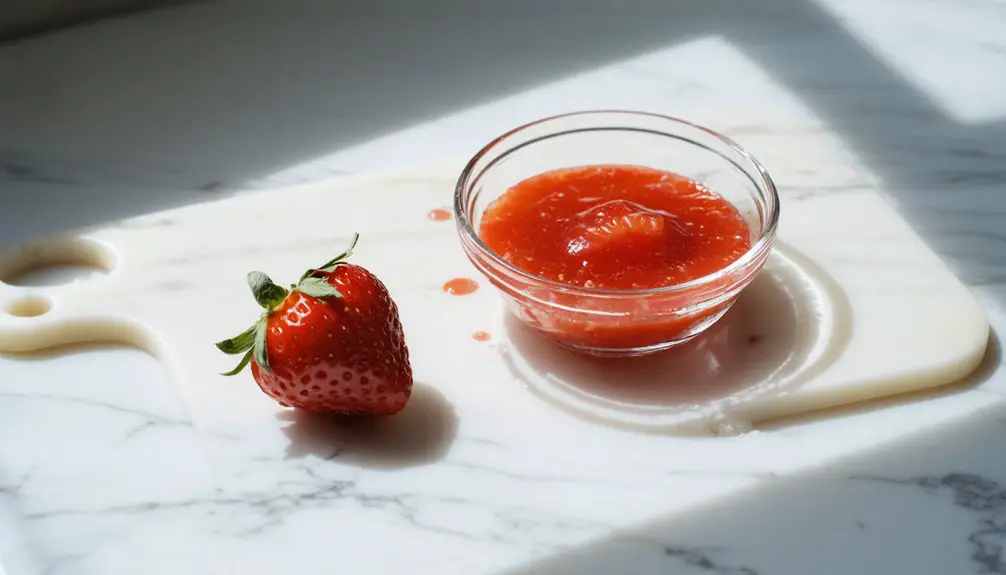 strawberry baking soda whitening