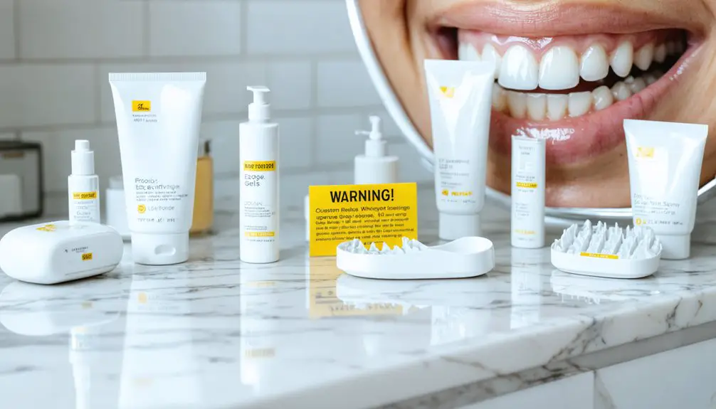 teeth whitening product dangers