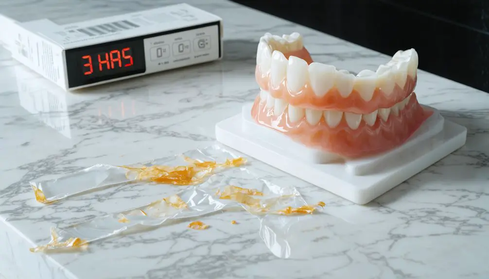 whitening strips usage caution