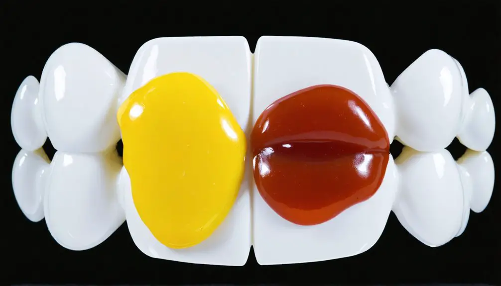 avoid mustard ketchup stains
