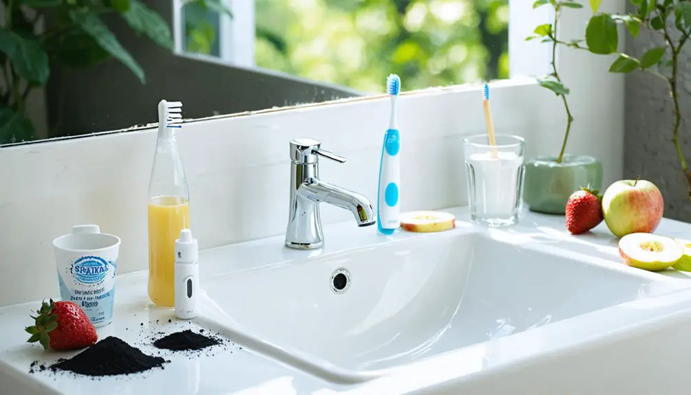 brighten stained teeth naturally