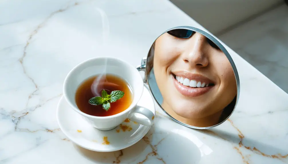 mint tea staining teeth