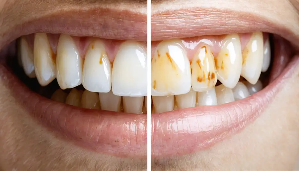 teeth whitening results diminish