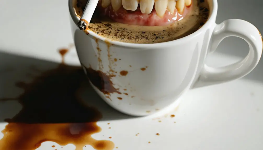 tobacco coffee tea discoloration