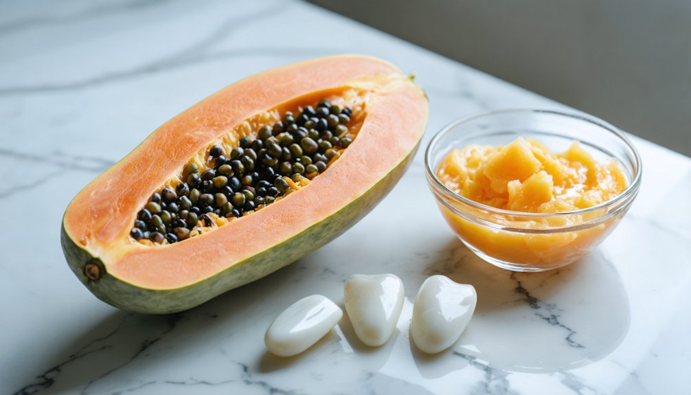 papaya enzyme teeth whitening