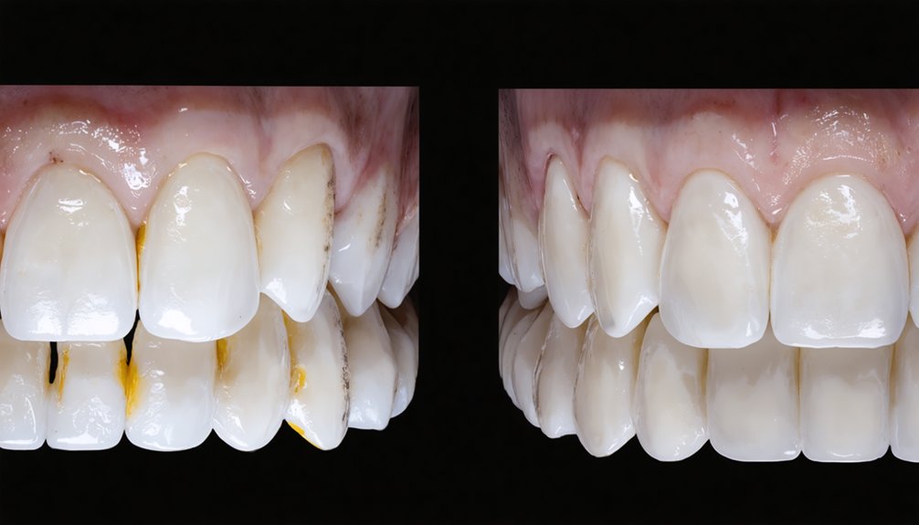 professional vs at home whitening