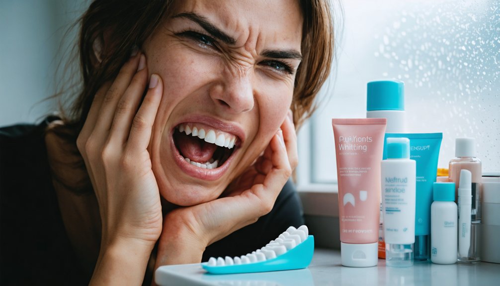 stop whitening if pain