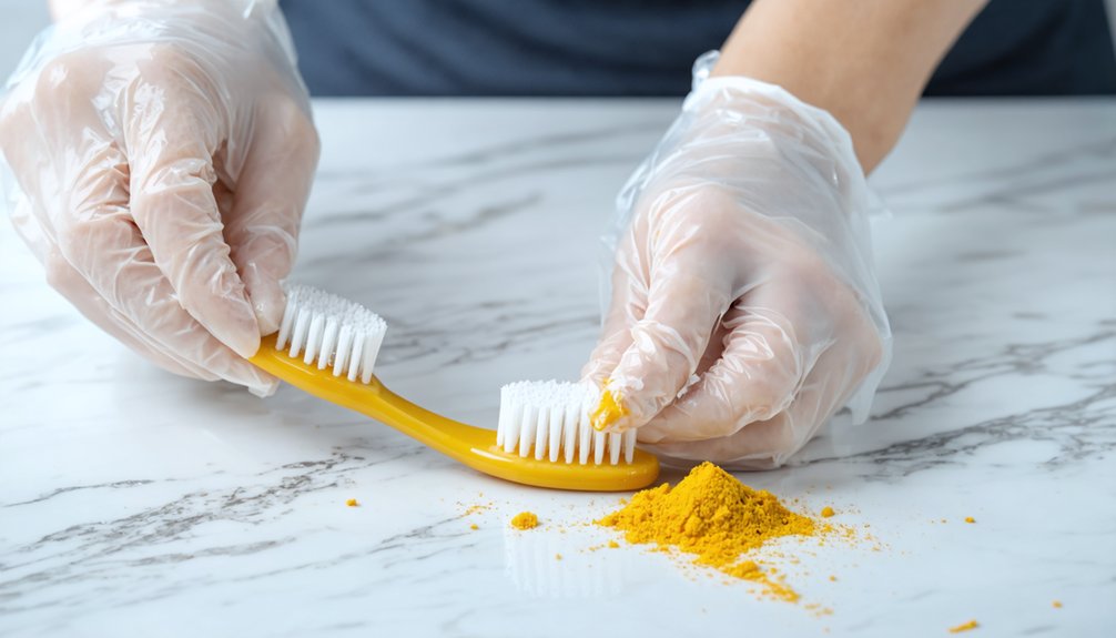 turmeric teeth whitening application