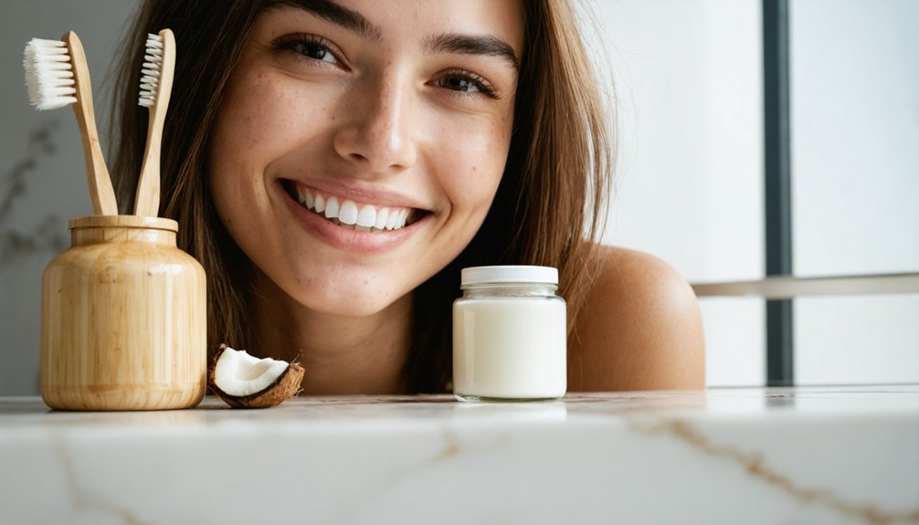 brightening stained teeth at home