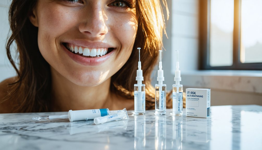 controlled peroxide whitens with sensitivity risk