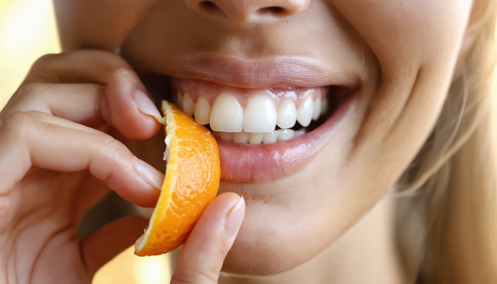 enamel eroding whitening with antibacterial benefits