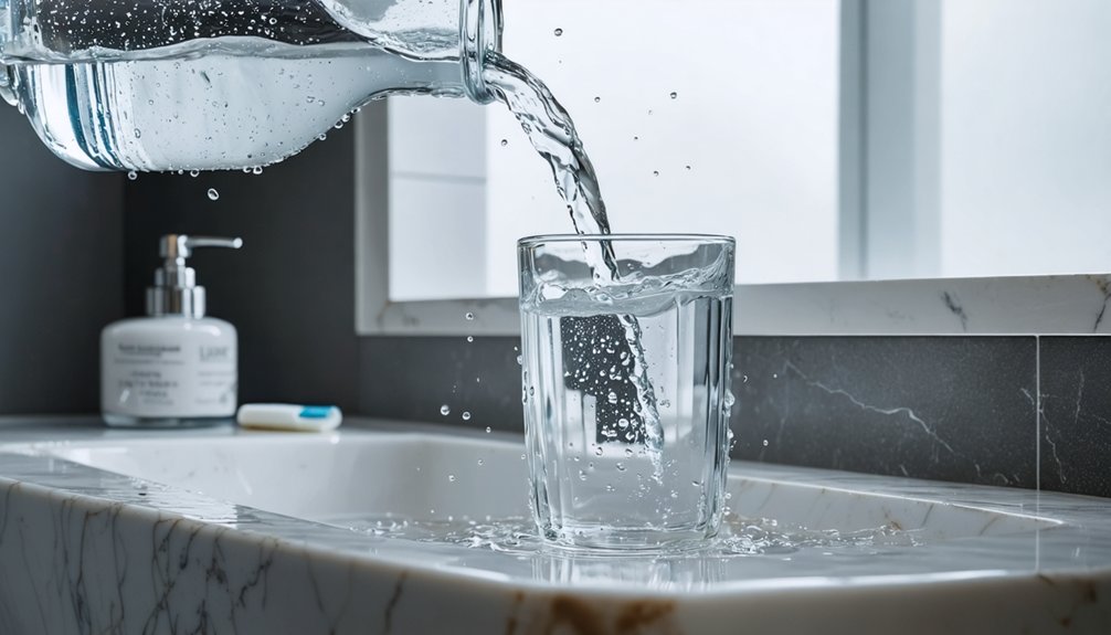 hydrate regularly to prevent staining