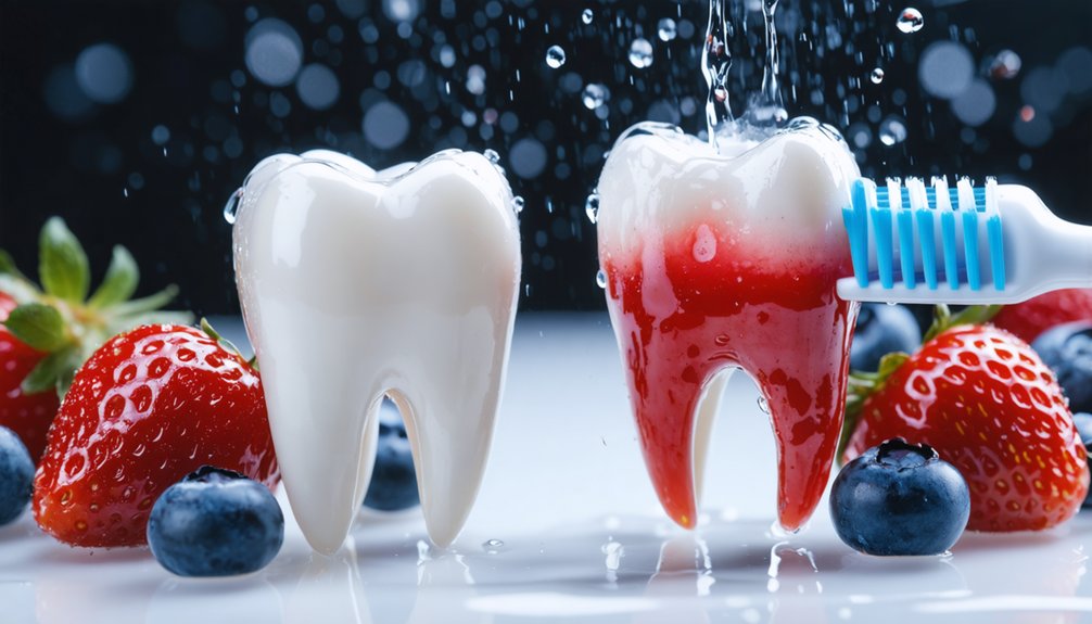 immediate action prevents food staining