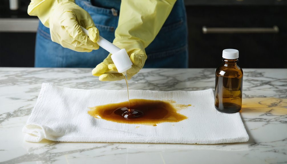 immediate neutralization and thorough rinsing