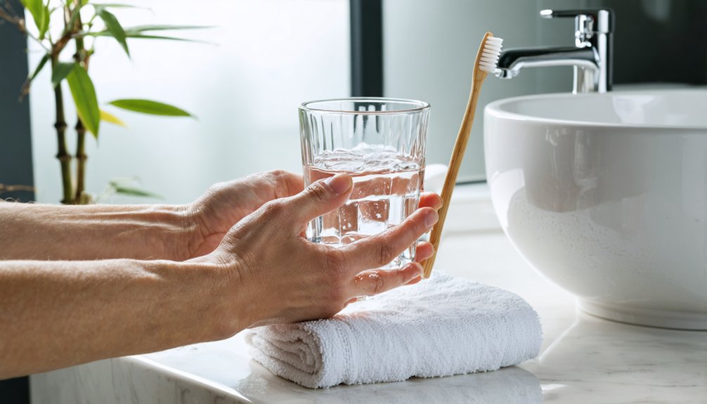 maintain whitening with diligent oral hygiene