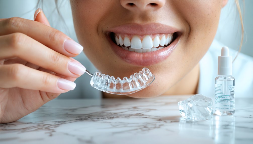 manage whitening induced tooth sensitivity