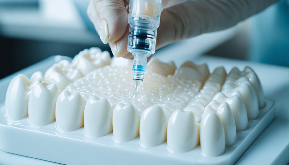 precise tray application minimizes whitening sensitivity