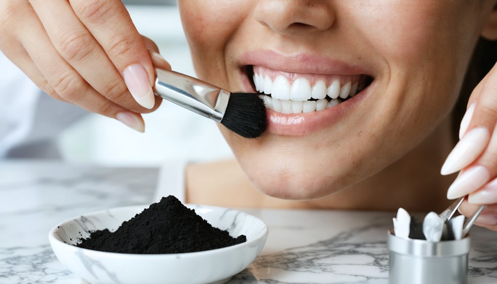 protect dental restorations from charcoal abrasion