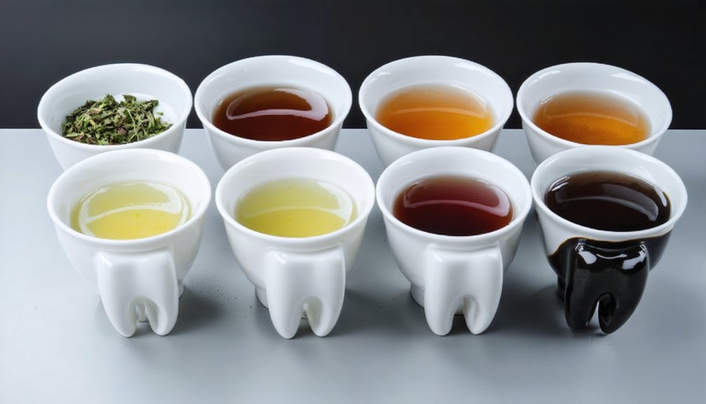 tea staining hierarchy by oxidation