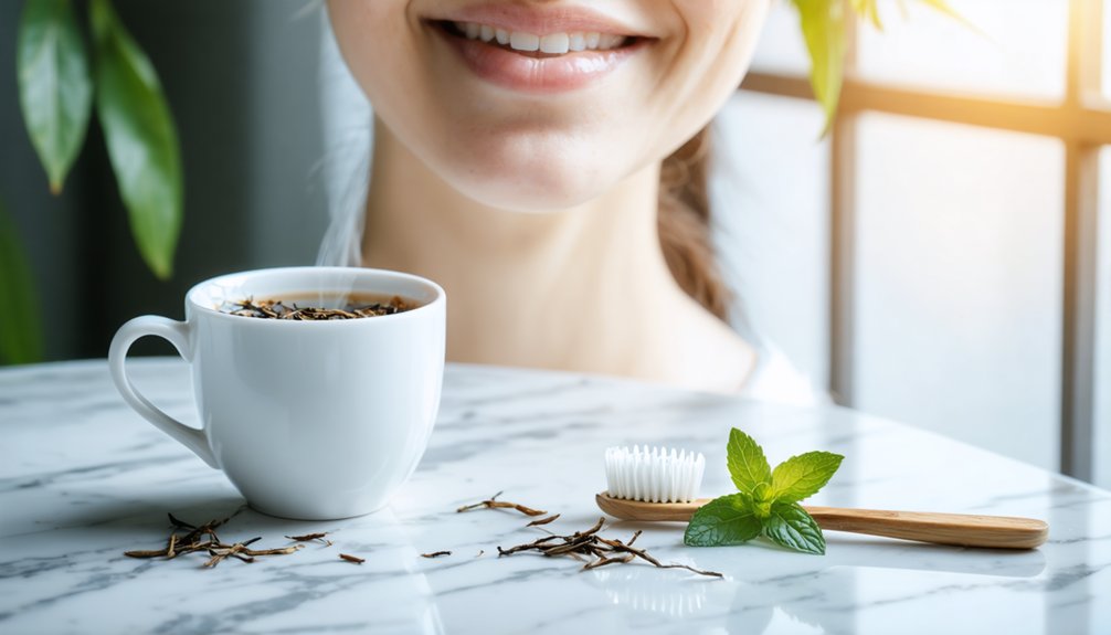 tea stains teeth whitening techniques