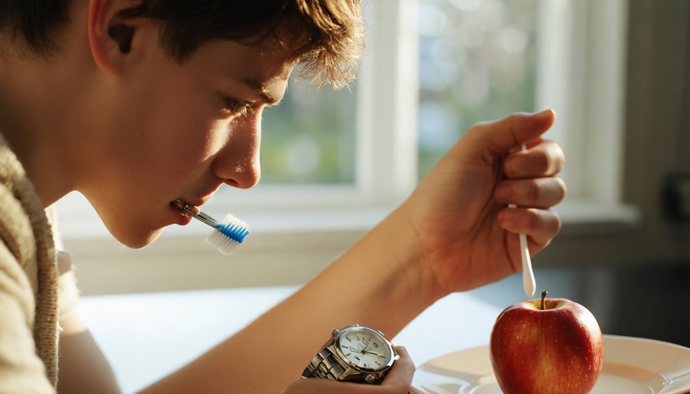 timing brushing after acidic meals