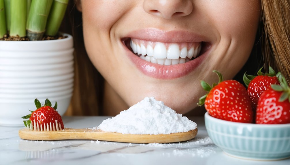 whitening stained teeth at home