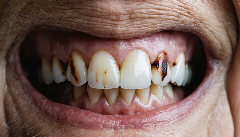 aged stains resist whitening