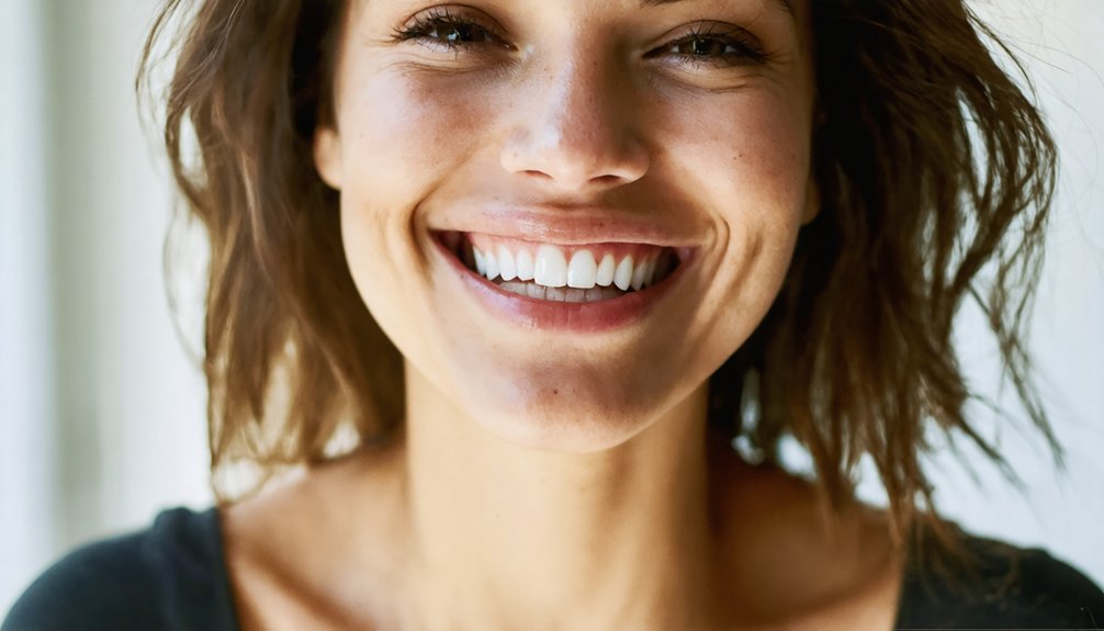 bright teeth reduced imperfections