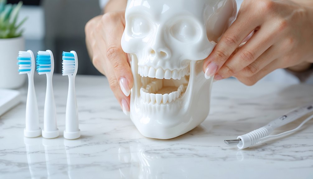 brush floss prevent discoloration