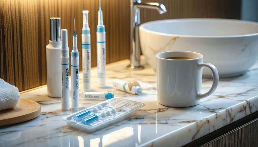 consistent touch ups prevent discoloration