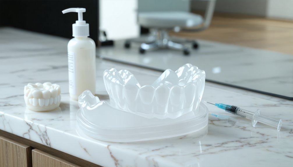 custom trays ensure safe whitening