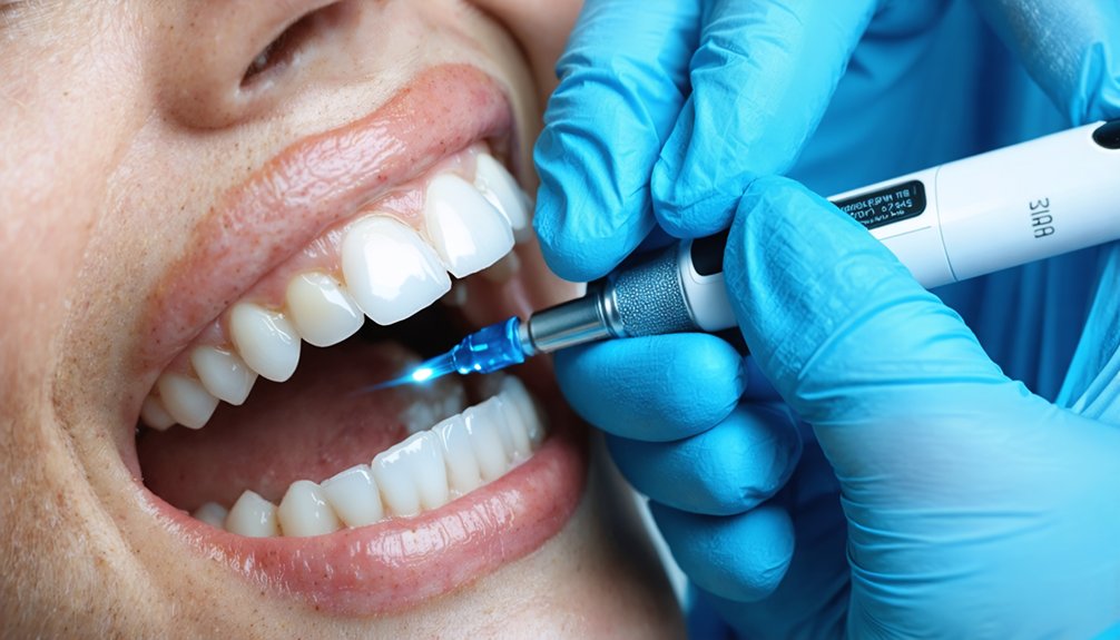 laser whitening targets deep stains