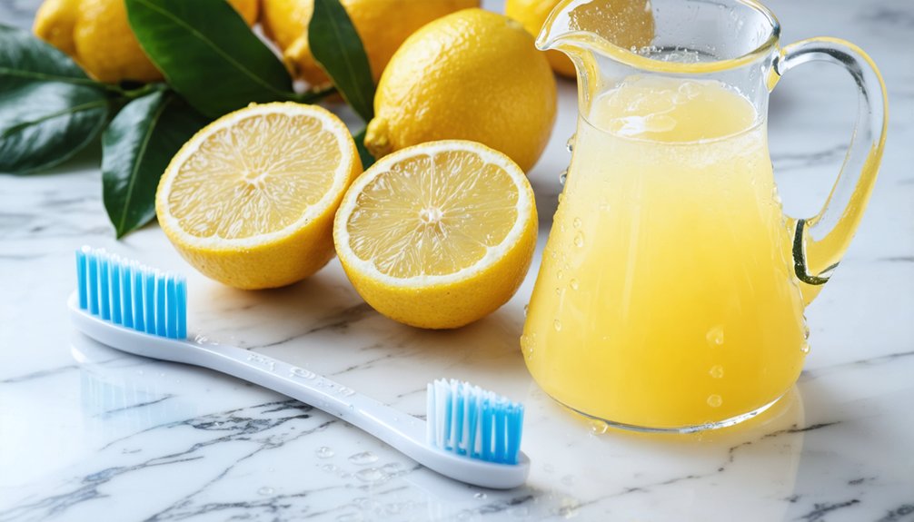 lemon juice brightens teeth