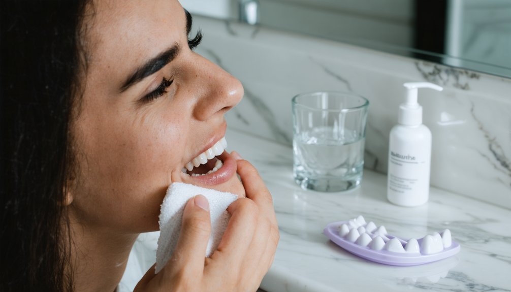 managing whitening sensitivity flare ups