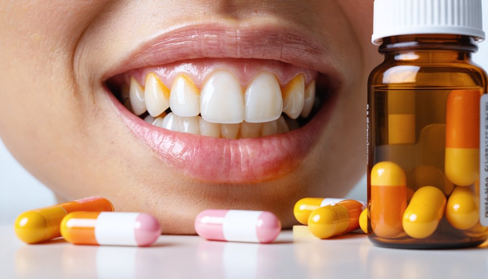 medication induced tooth discoloration