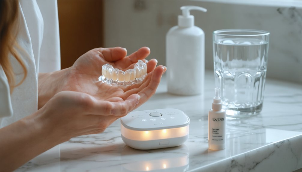 optimal whitening tray duration