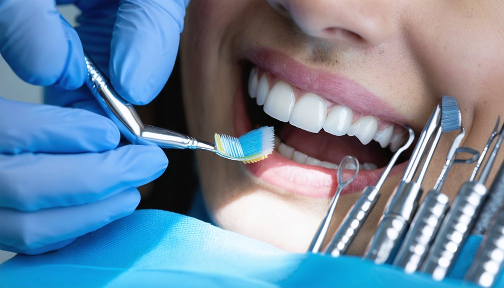 professional in office whitening process